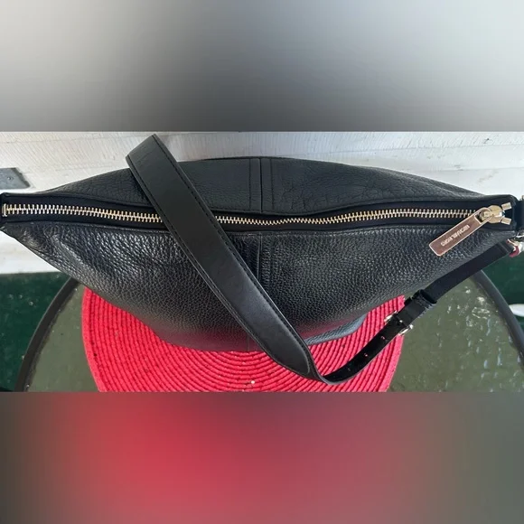 MICHAEL KORS PEBBLED LEATHER  FULTON SPORT CROSSBODY MESSENGER BAG. PRISTINE! - Picture 7 of 13